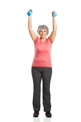 Image showing Fiitness old woman 