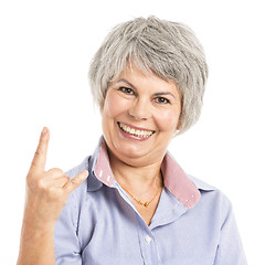 Image showing Funny elderly woman 