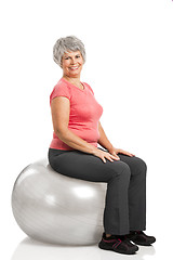 Image showing Fiitness old woman 