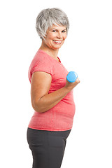 Image showing Fiitness old woman 