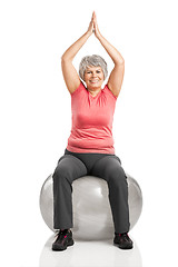 Image showing Fiitness old woman 