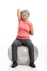 Image showing Fiitness old woman 