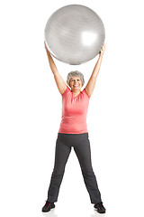 Image showing Fiitness old woman 