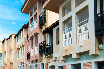 Image showing Colorful Mediterranean Facades