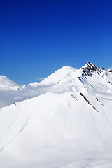 Image showing Winter snowy mountains at nice day