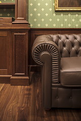 Image showing leather sofa in office