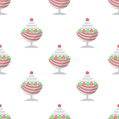 Image showing Vector background for ice cream dessert