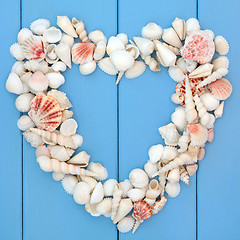 Image showing Heart of Seashells