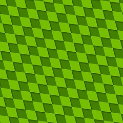 Image showing Abstract green squares pattern