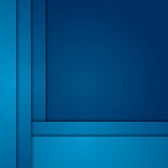 Image showing Dark blue corporate tech art