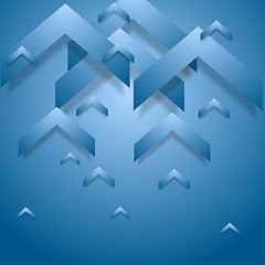 Image showing Blue geometry corporate background