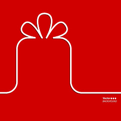 Image showing Present with ribbon bow