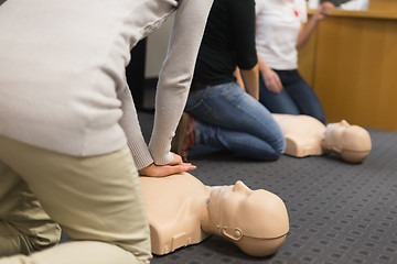 Image showing First aid CPR seminar.