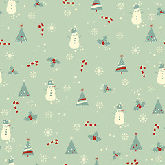 Image showing winter seamless pattern