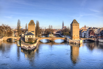 Image showing Ponts Couverts in Strasbourg