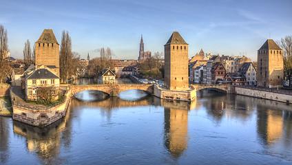 Image showing Ponts Couverts in Strasbourg