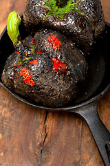 Image showing charcol scorched fresh bell peppers