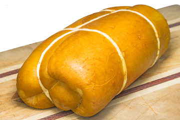 Image showing smoked cheese of Russia