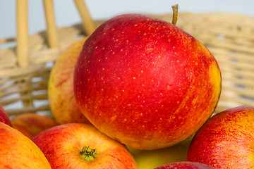 Image showing apples in a basket