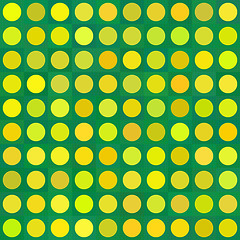 Image showing Seamless three color girls polka dot pattern