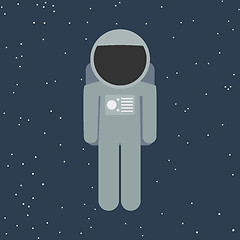 Image showing vector spaceman in flat style