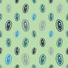 Image showing Vector  virus seamless pattern