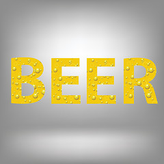 Image showing beer letters