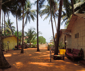 Image showing Goa beach scenery