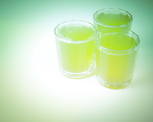 Image showing Retro look Pineapple juice