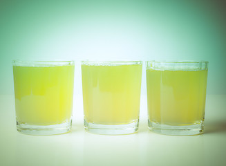 Image showing Retro look Pineapple juice