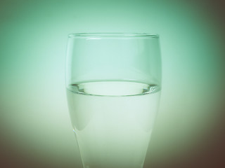 Image showing Retro look Glass of water