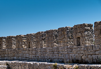 Image showing Ancient Stone Fortress Wall