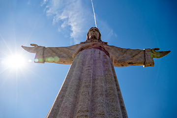 Image showing Jesus Christ Monument Cristo-Rei Lisboa in Lisbon
