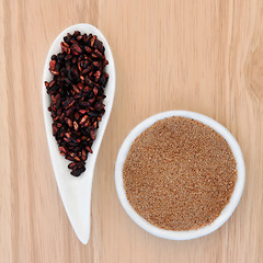 Image showing Pomegranate Seed and Powder