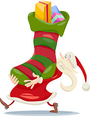 Image showing santa claus christmas cartoon
