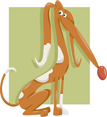 Image showing cute dog cartoon illustration