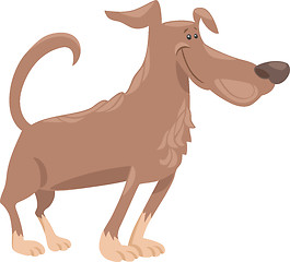 Image showing funny dog cartoon illustration