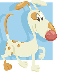 Image showing spotted dog cartoon illustration