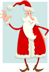 Image showing santa claus flat design cartoon