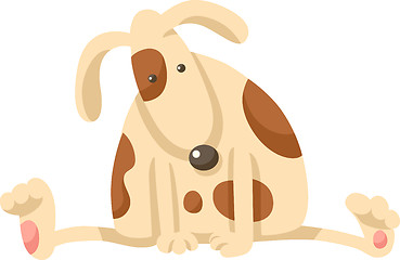 Image showing cute puppy dog cartoon illustration