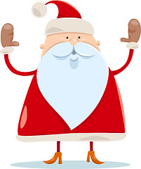 Image showing cute santa claus cartoon illustration