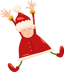 Image showing boy santa claus christmas cartoon