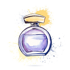 Image showing Beautiful perfume bottle.