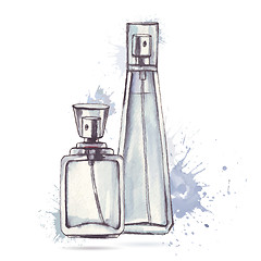 Image showing Beautiful perfume bottle.