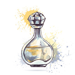 Image showing Beautiful perfume bottle.