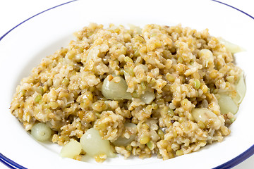 Image showing Cooked freekeh side view