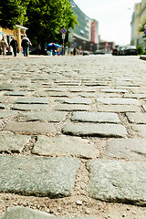 Image showing Stone road on Professor Baranov street.Kaliningrad