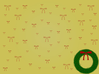 Image showing Christmas Bow Background