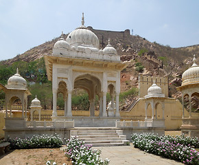 Image showing Gaitore Cenotaphs in Jaipur