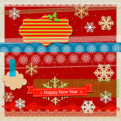 Image showing winter holidays scrapbook kit